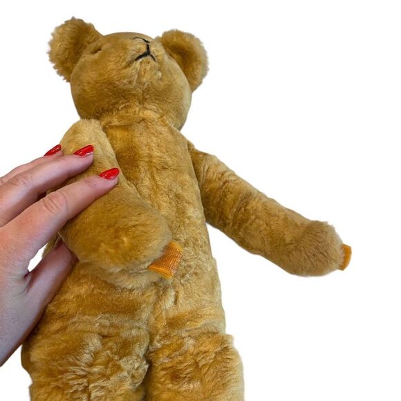 Alresford Crafts LTD Honey bear soft plush stuffed toy 19” red shirt overalls - Picture 7 of 13